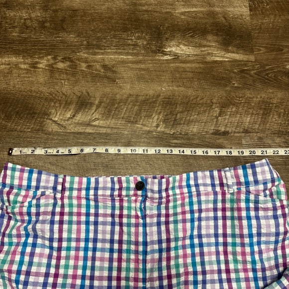 Talbots Checkered Plaid Shorts Size 24w - Picture 5 of 8